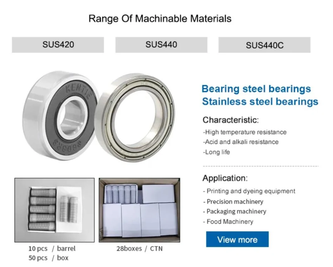 Factory Sale Various China Deep Groove 607 608 609 High Precision Ball Bearing