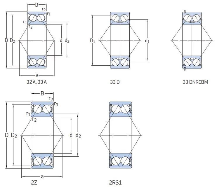 3313A/C3 Dnrcbm Drive Shaft Center Double Row Angular Contact Ball Bearings 3313 5313 3313A-Z/2z 3313 a-RS/2RS/2RS1 3313 Atn9 Bearing Manufacturing Price