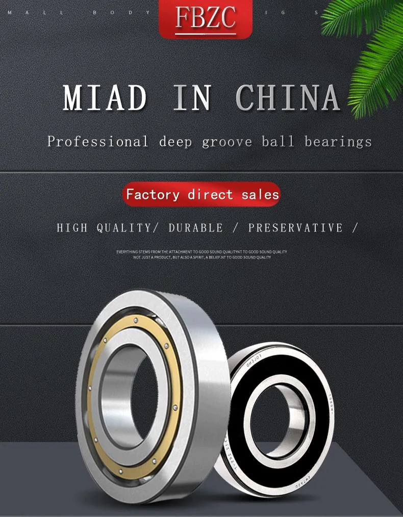 Air Conditioning Deep Groove Ball Bearing 6000 6001 6002 6003 6004 6005 6200 6202 6201 6203 6204 6205 Ball Bearing