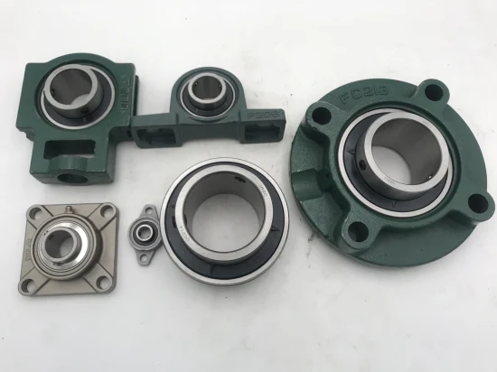 Chrome Steel Insert Ball Bearings with Spherical Outer Race, Chinese Pillow Block Bearing UC201 up to UC218